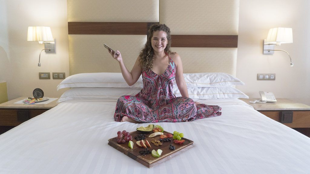 Gabriela @gabbysmac se aloja num dos melhores hotéis na Riviera Maya. Quer saber qual?