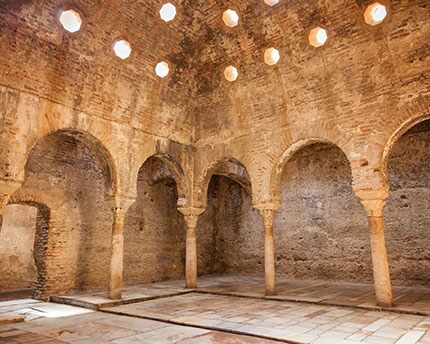 El Bañuelo. baños más antiguos de Granada