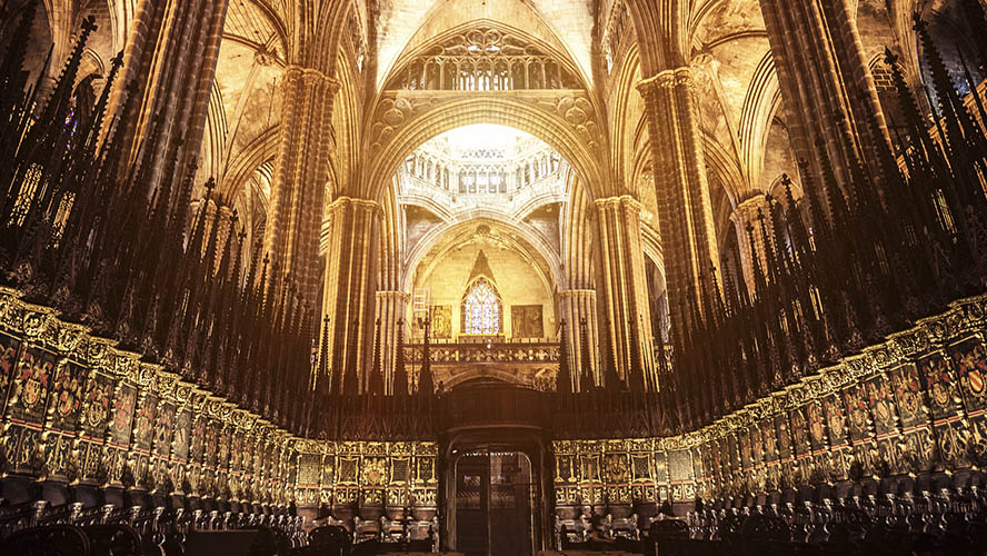 Interior de la Catedral de Barcelona