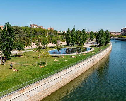 Madrid Río, a green lung along the banks of the Manzanares