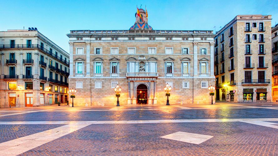 Plaza de Sant Jaume, un icono milenario del poder político catalán
