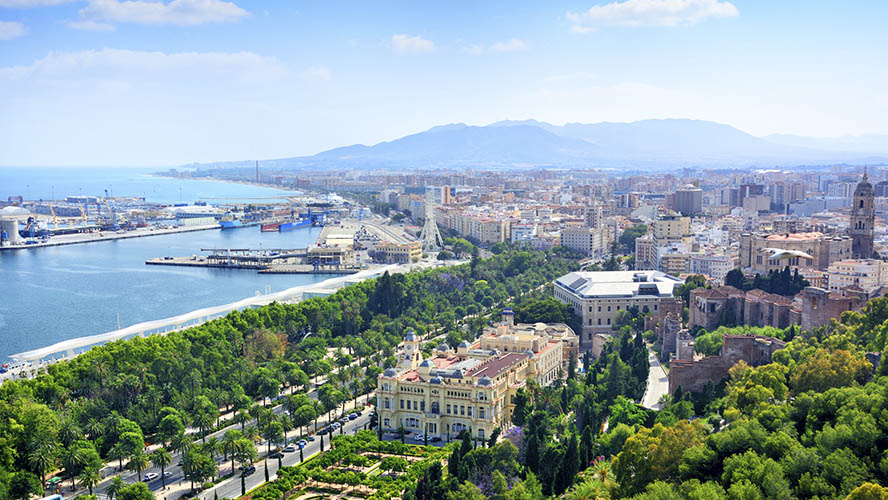Vista de Málaga