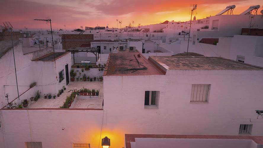 Cae la noche en Conil