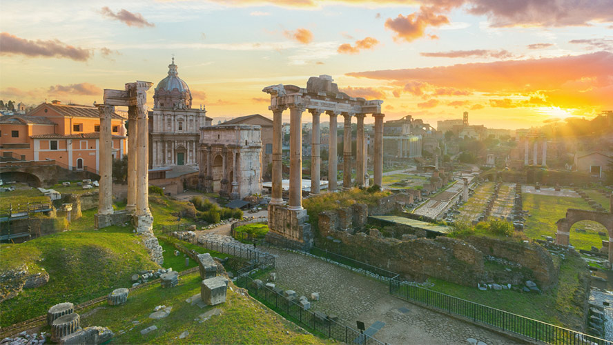 Atardecer en el Foro Romano