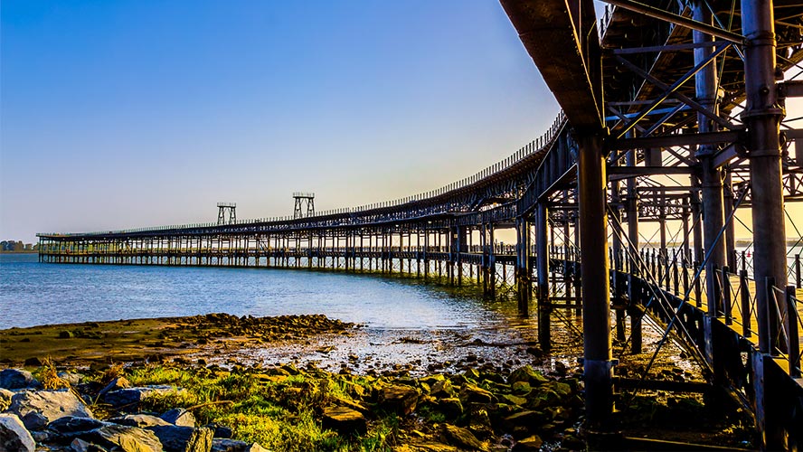 muelle del río tinto