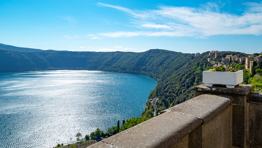 Vistas lago Castel Gandolfo