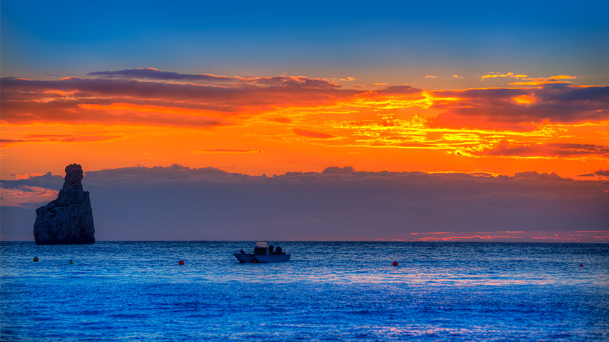 atardecer en Benirrás