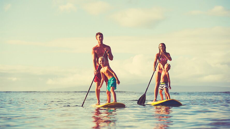 familia paddle surf