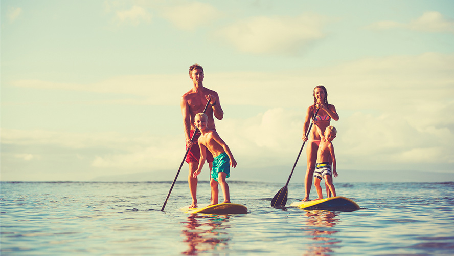 familia paddle surf