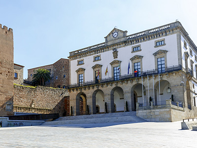 plaza mayor caceres