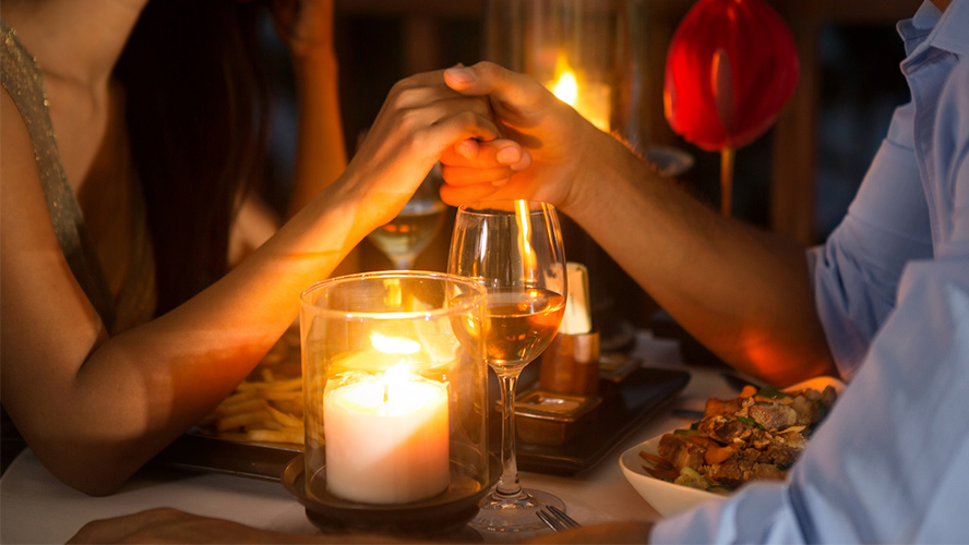 cena romántica Ibiza