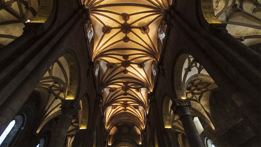 El interior de la Catedral de Jaca