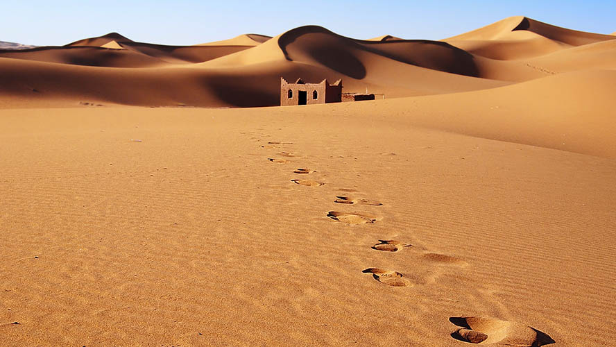 Casa abandonada en el Desierto de Merzouga