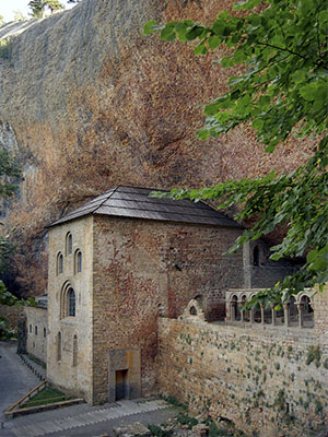 Una vista del exterior del Monasterio