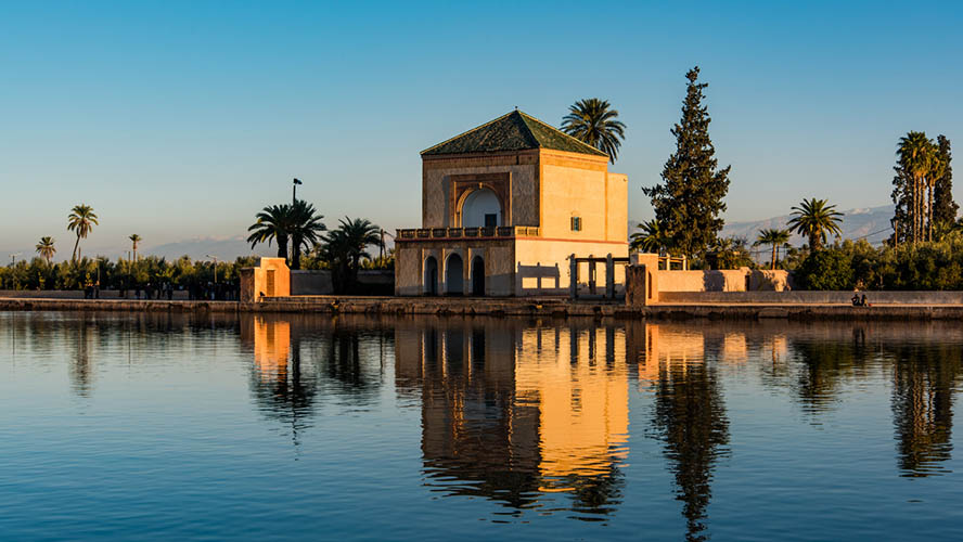 Estanque de los Jardines de Menara