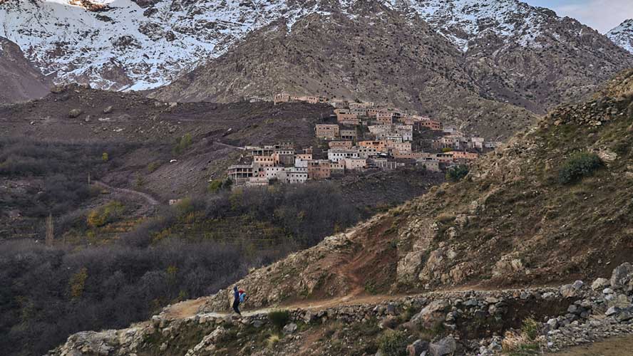 Ruta de ascenso al Monte Toubkal