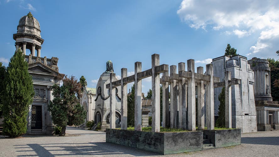 Cementerio de Milán, recorrido