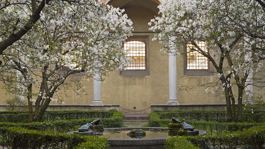 Jardines en el interior de Santa María delle Grazie