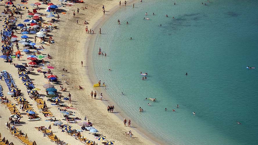 Una de las playas más visitadas de Gran Canaria