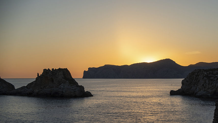 Atardecer sobre Sa Dragonera