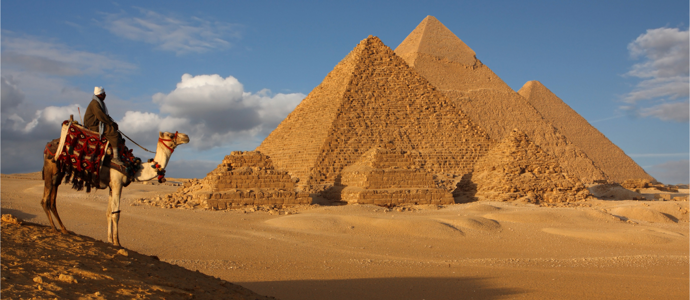 Pyramids of Giza, one of the Seven Wonders of the World