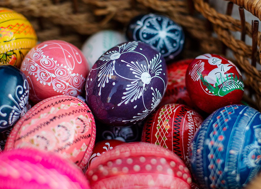 Painted Easter eggs