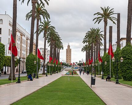 Avenida Mohamed V, símbolo del moderno Rabat