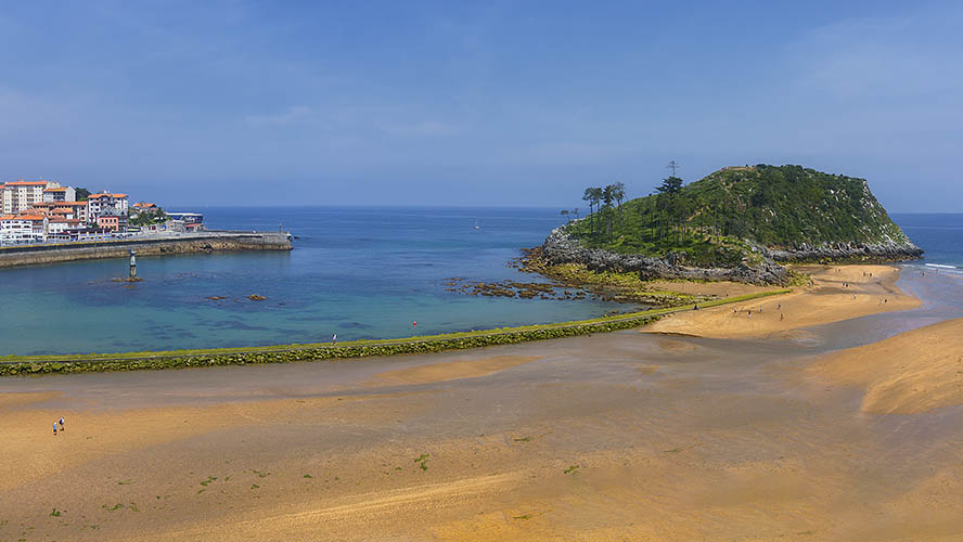 Marea baja en la isla de San Nicolás