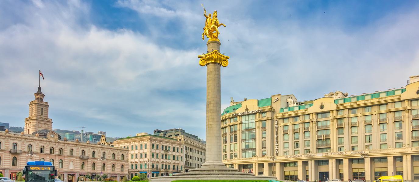 Plaza de la Libertad, el espacio más simbólico de Tiflis