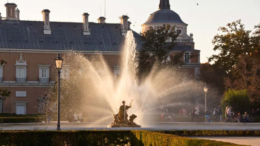 Estatuas en el Palacio Real de Aranjuez